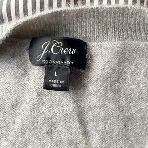 J.Crew Gray Cashmere Sweater